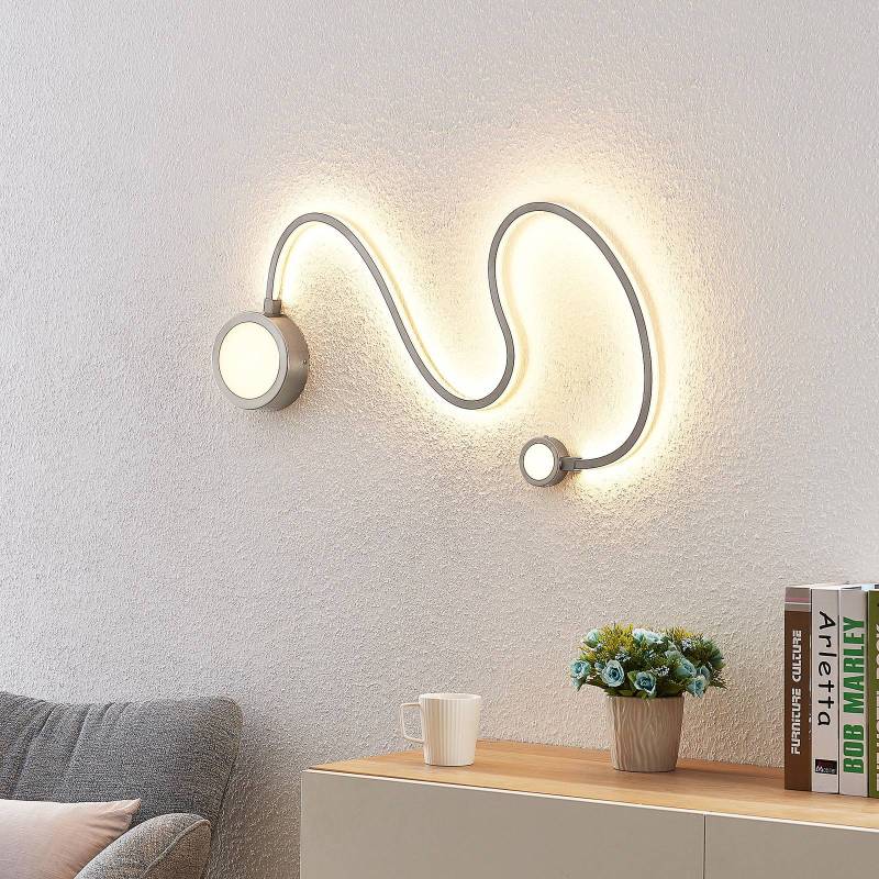 Lindby Rion LED-Wandleuchte, nickel von LINDBY