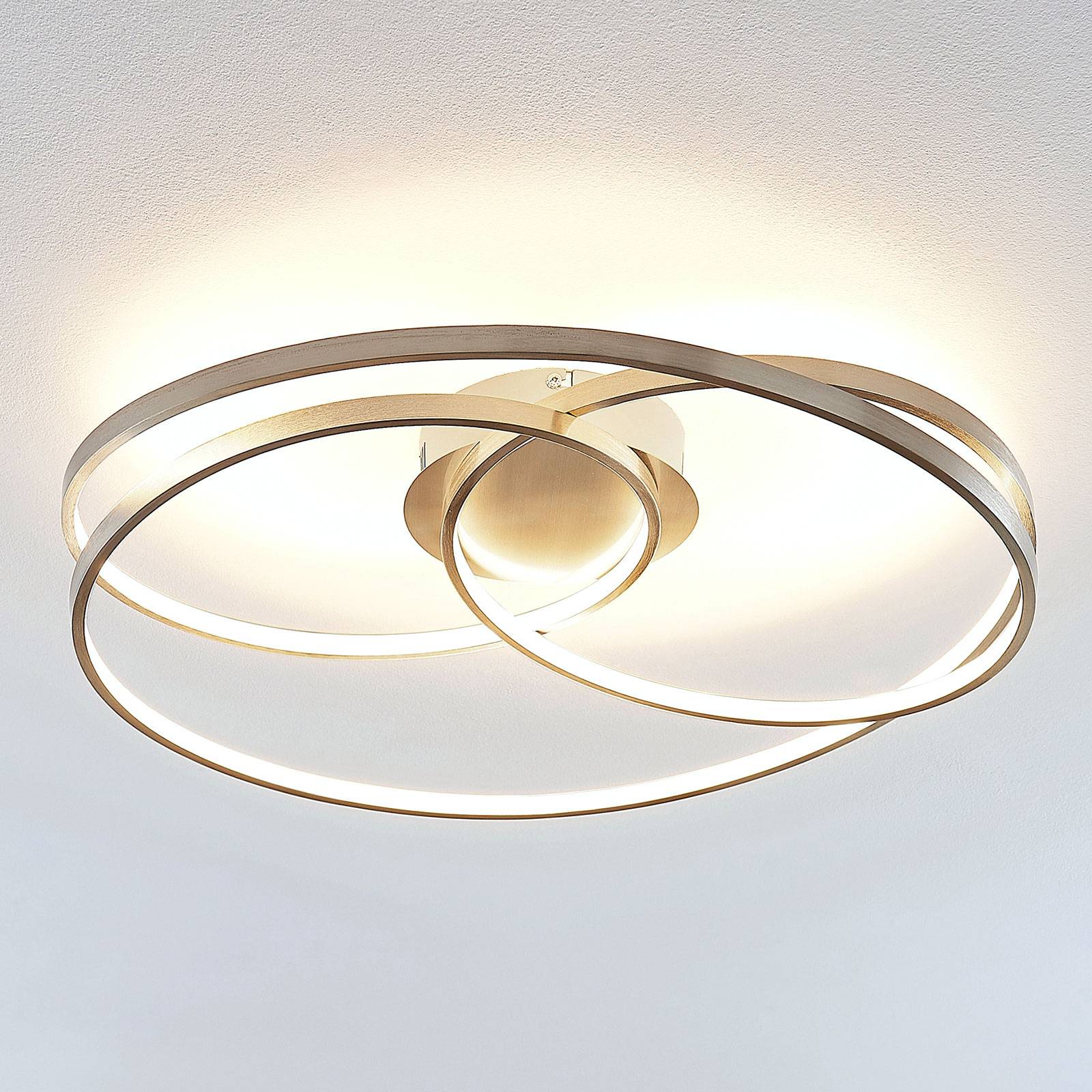Lindby LED-Deckenlampe Joline, Ø 60 cm, nickelfarben, Metall Lindby LED-Deckenlampe Joline, Ø 60 cm, nickelfarben, Metall von LINDBY