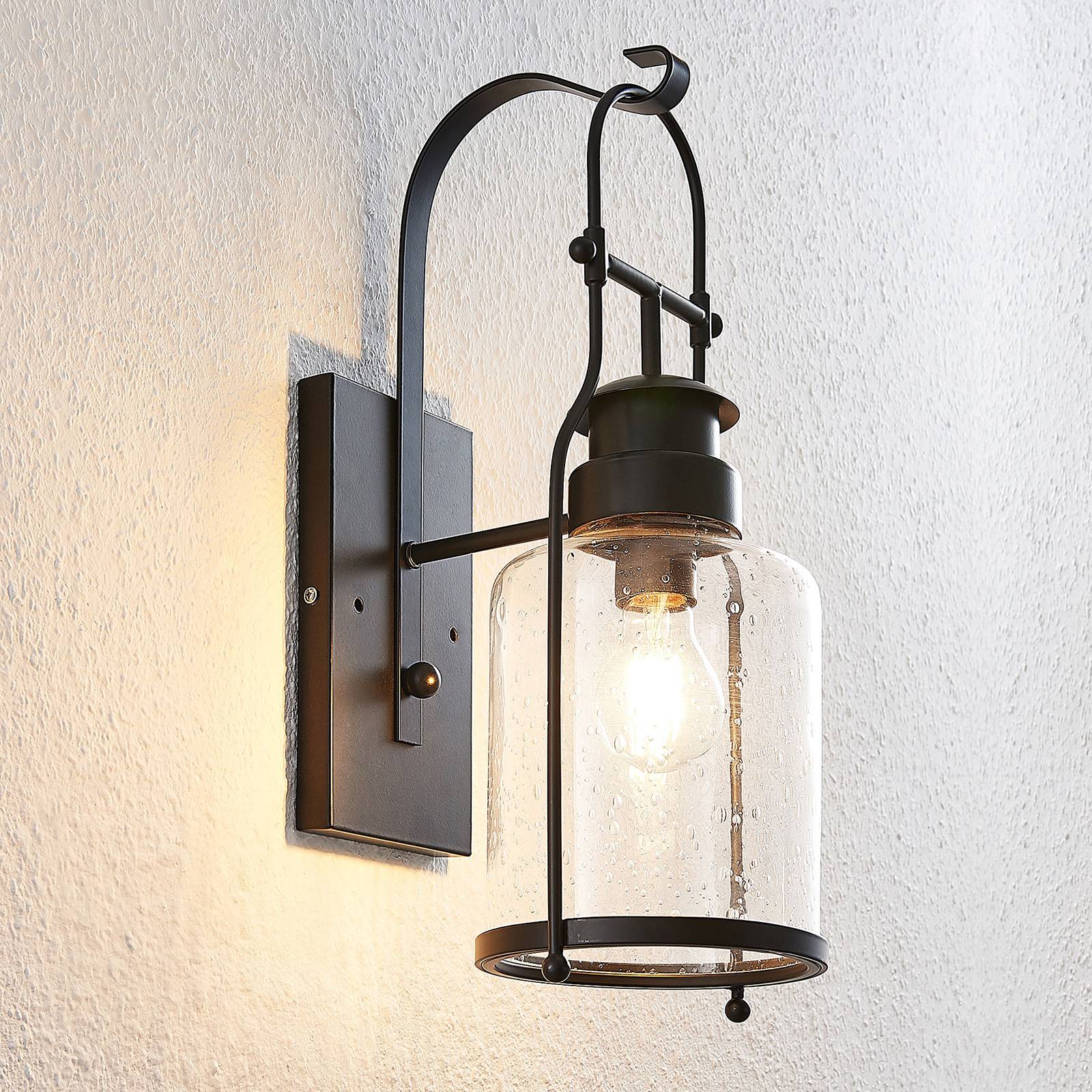 Lindby Rozalie Wandleuchte, schwarz, Metall, Laterne, 44cm Lindby Rozalie Wandleuchte, schwarz, Metall, Laterne, 44cm von LINDBY