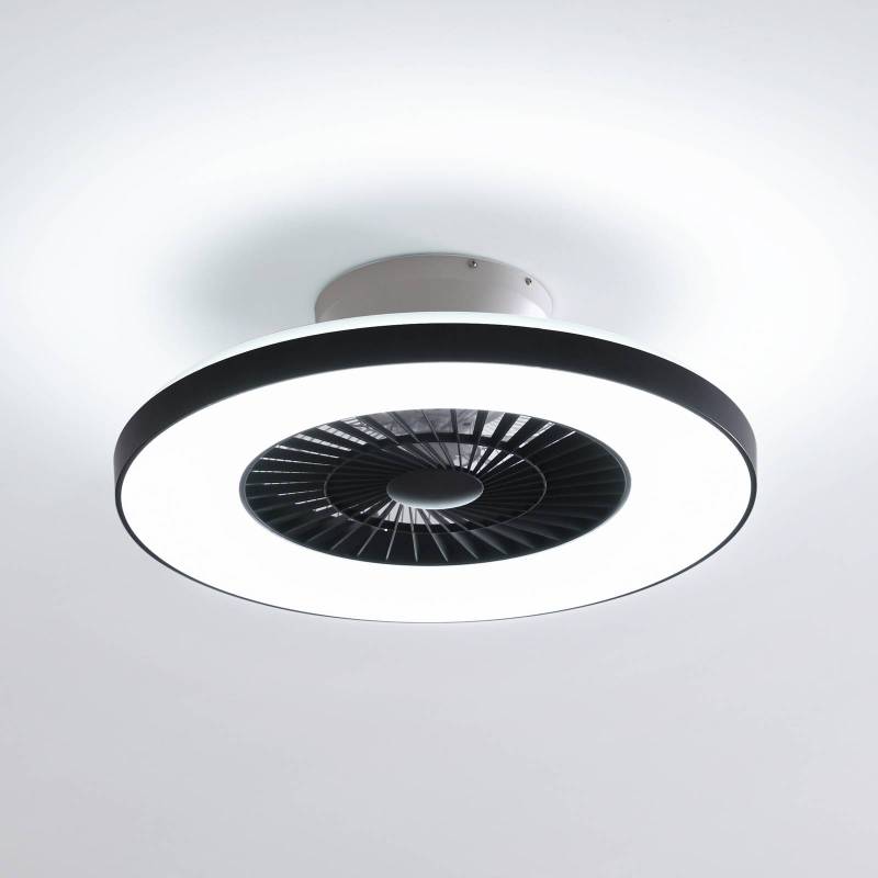 Lindby Smart LED-Deckenventilator Paavo schwarz leise Tuya von LINDBY