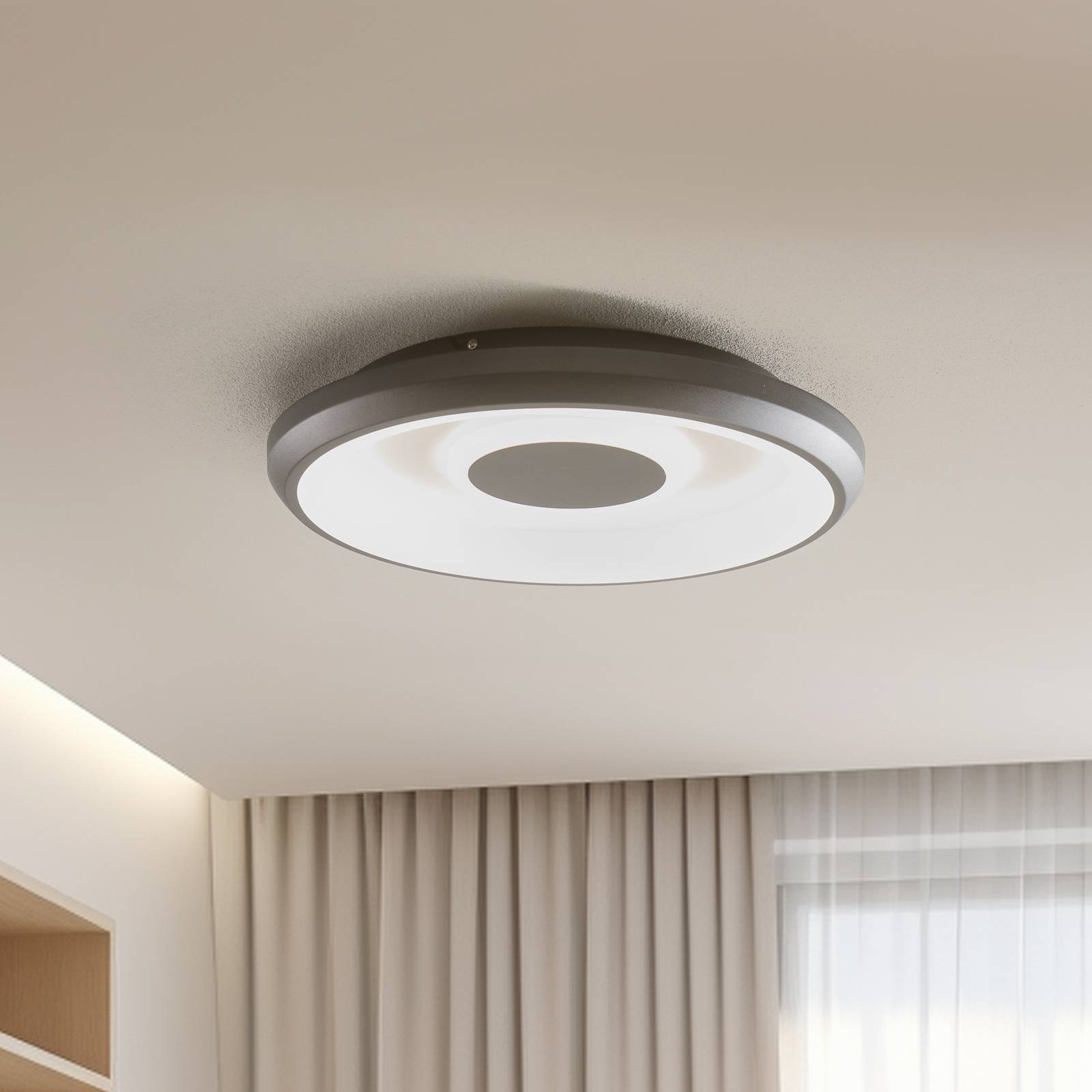 Lindby Smart Lynden LED-Deckenlampe Ø 48cm schwarz RGB Tuya Lindby Smart Lynden LED-Deckenlampe Ø 48cm schwarz RGB Tuya von LINDBY