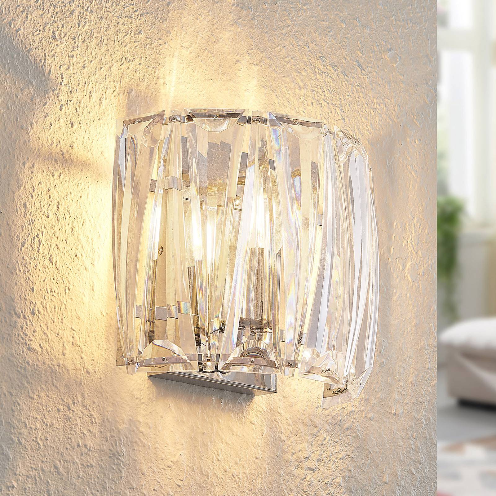 Lindby Wandleuchte Sofia, transparent, Acryl, 23cm Lindby Wandleuchte Sofia, transparent, Acryl, 23cm von LINDBY