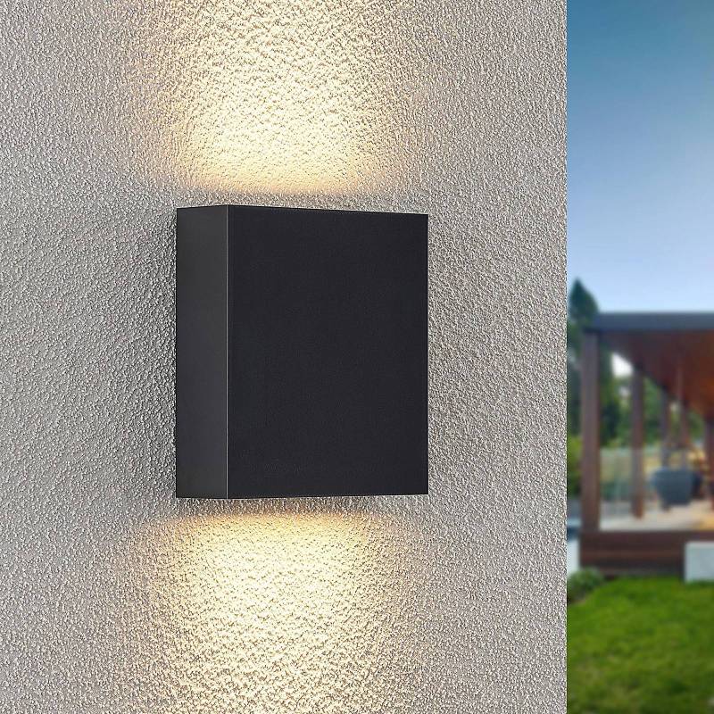 Lindby Ugar LED-Außenwandleuchte, 13 cm up/down von LINDBY