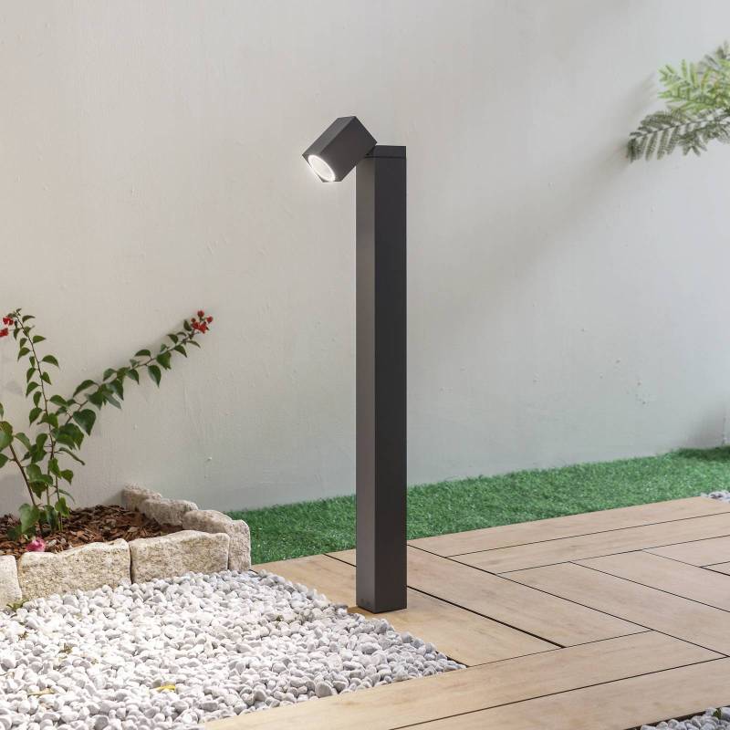 Lindby Wegeleuchte Othil, 80 cm hoch, anthrazit, Metall von LINDBY