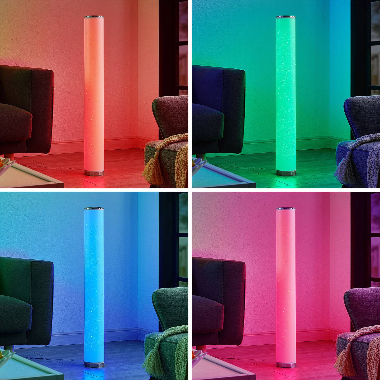 Lindby Zurani LED-Stehleuchte mit RGB-Funktion von LINDBY
