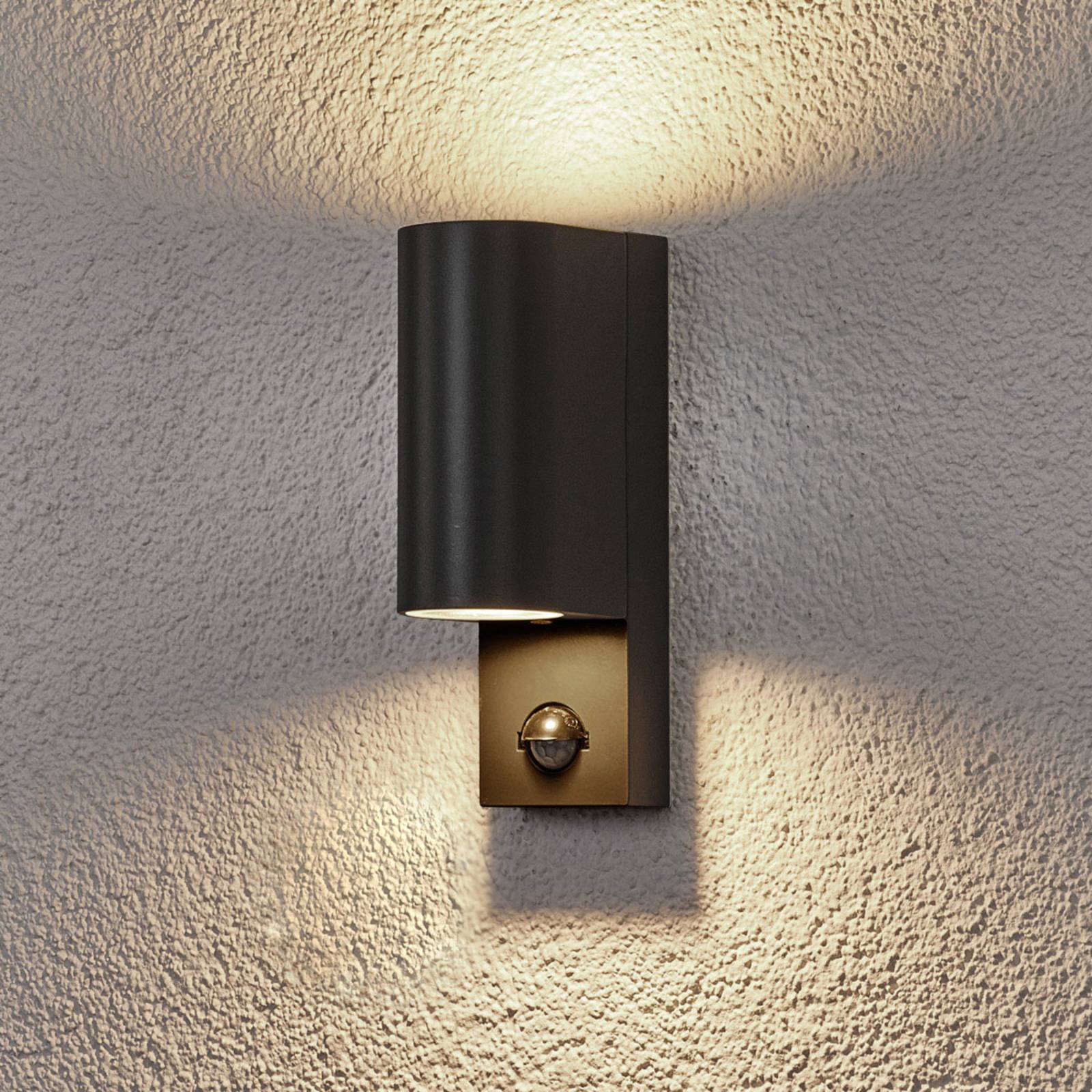 Lindby Außenwandleuchte Palina, Sensor, IP44, anthrazit Lindby Außenwandleuchte Palina, Sensor, IP44, anthrazit von LINDBY