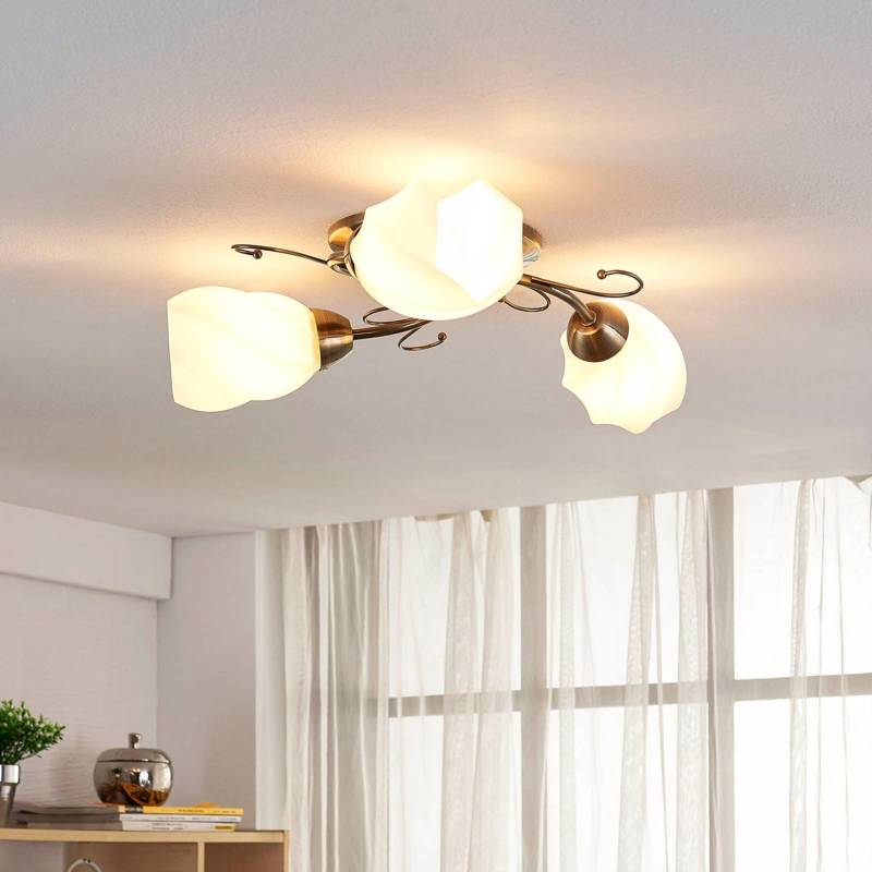 Romantisch gestaltete Deckenlampe Amedea von LINDBY