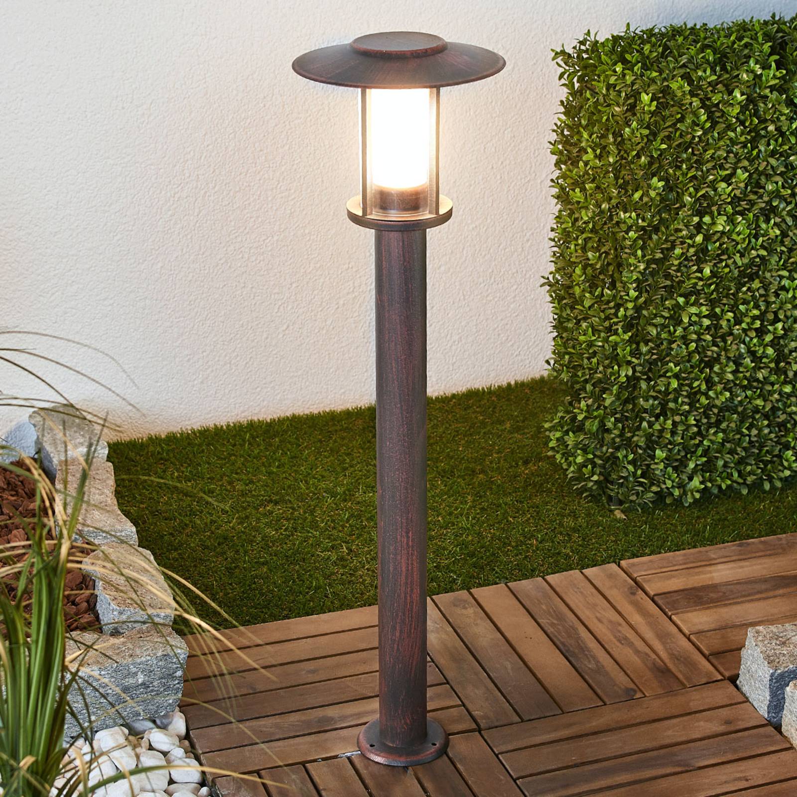 Lindby LED-Wegeleuchte Pavlos, 76 cm, rostfarben, Edelstahl Lindby LED-Wegeleuchte Pavlos, 76 cm, rostfarben, Edelstahl von LINDBY