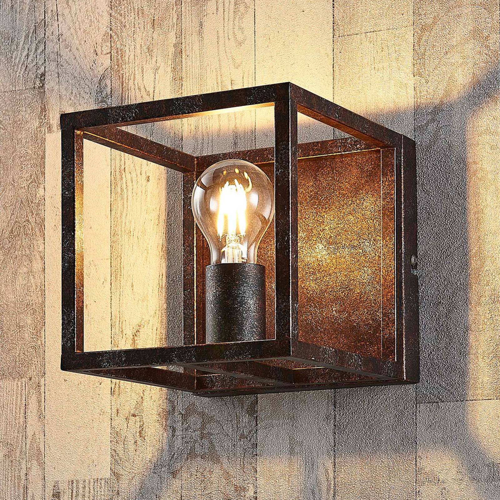 Lindby Wandlampe Emin, Breite 18 cm, rostfarben, Metall Lindby Wandlampe Emin, Breite 18 cm, rostfarben, Metall von LINDBY