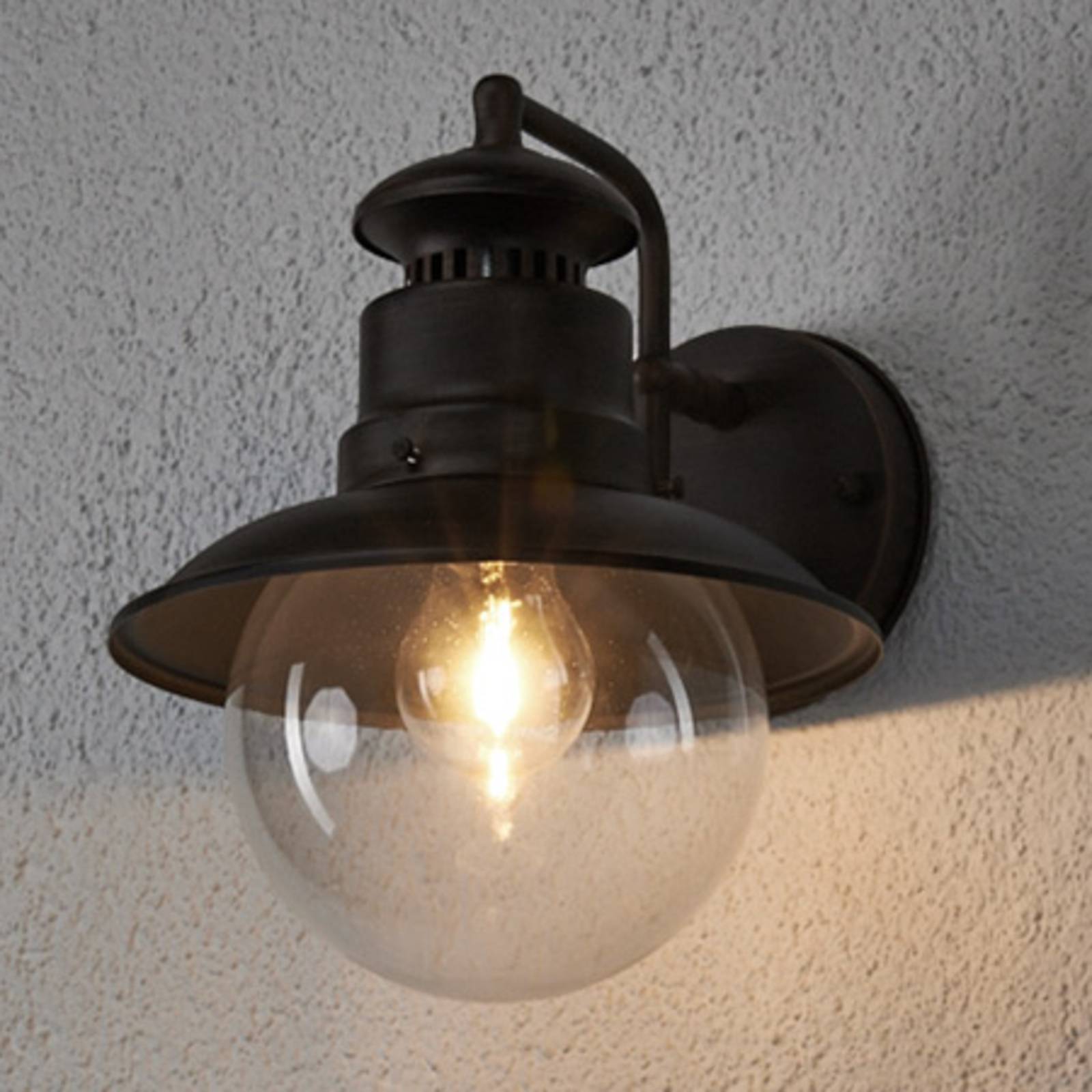 Lindby Außenwandleuchte Eddie, rostfarben, Metall, IP44, E27 Lindby Außenwandleuchte Eddie, rostfarben, Metall, IP44, E27 von LINDBY