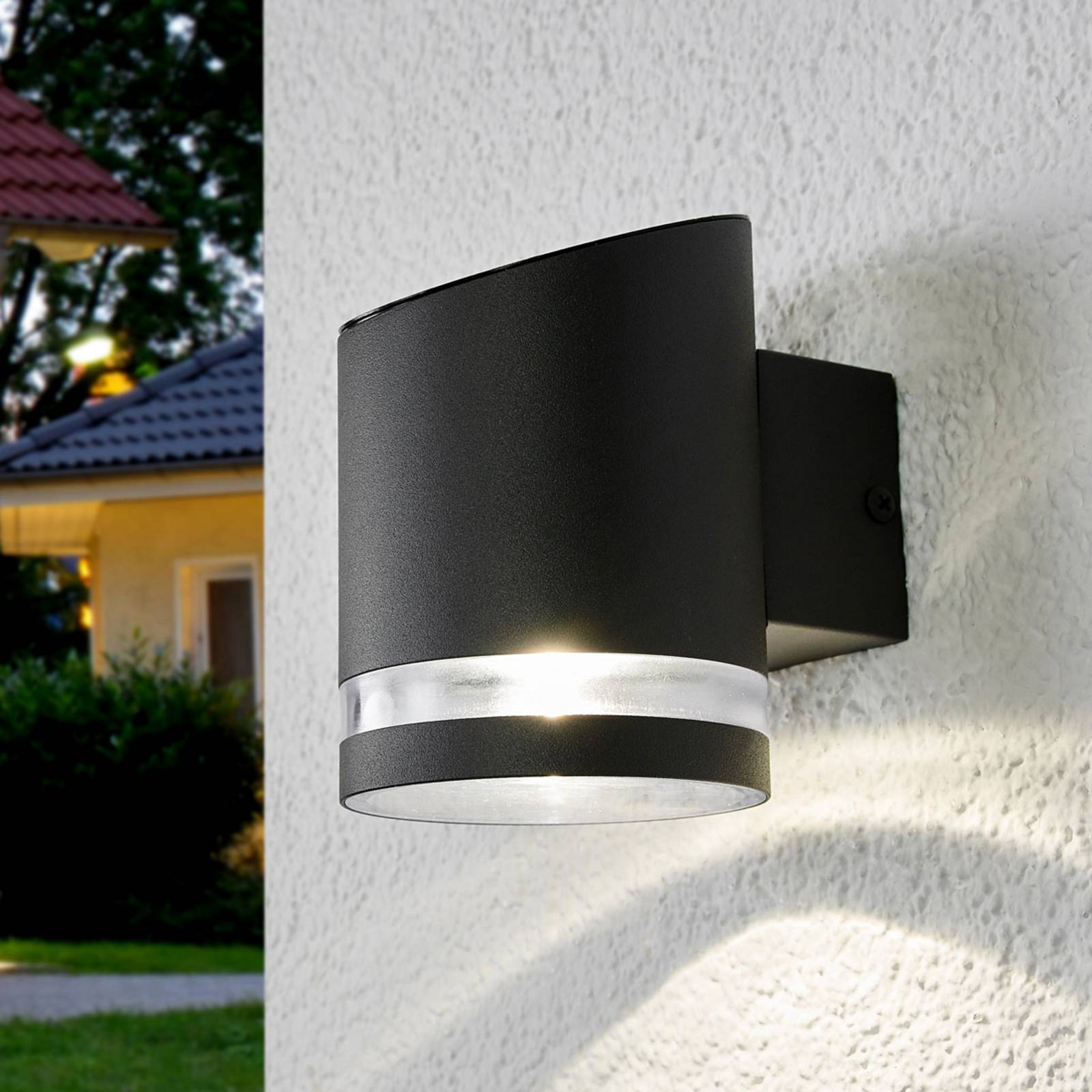 Lindby LED-Solar-Außenwandleuchte Melinda, 9 cm, Edelstahl Lindby LED-Solar-Außenwandleuchte Melinda, 9 cm, Edelstahl von LINDBY