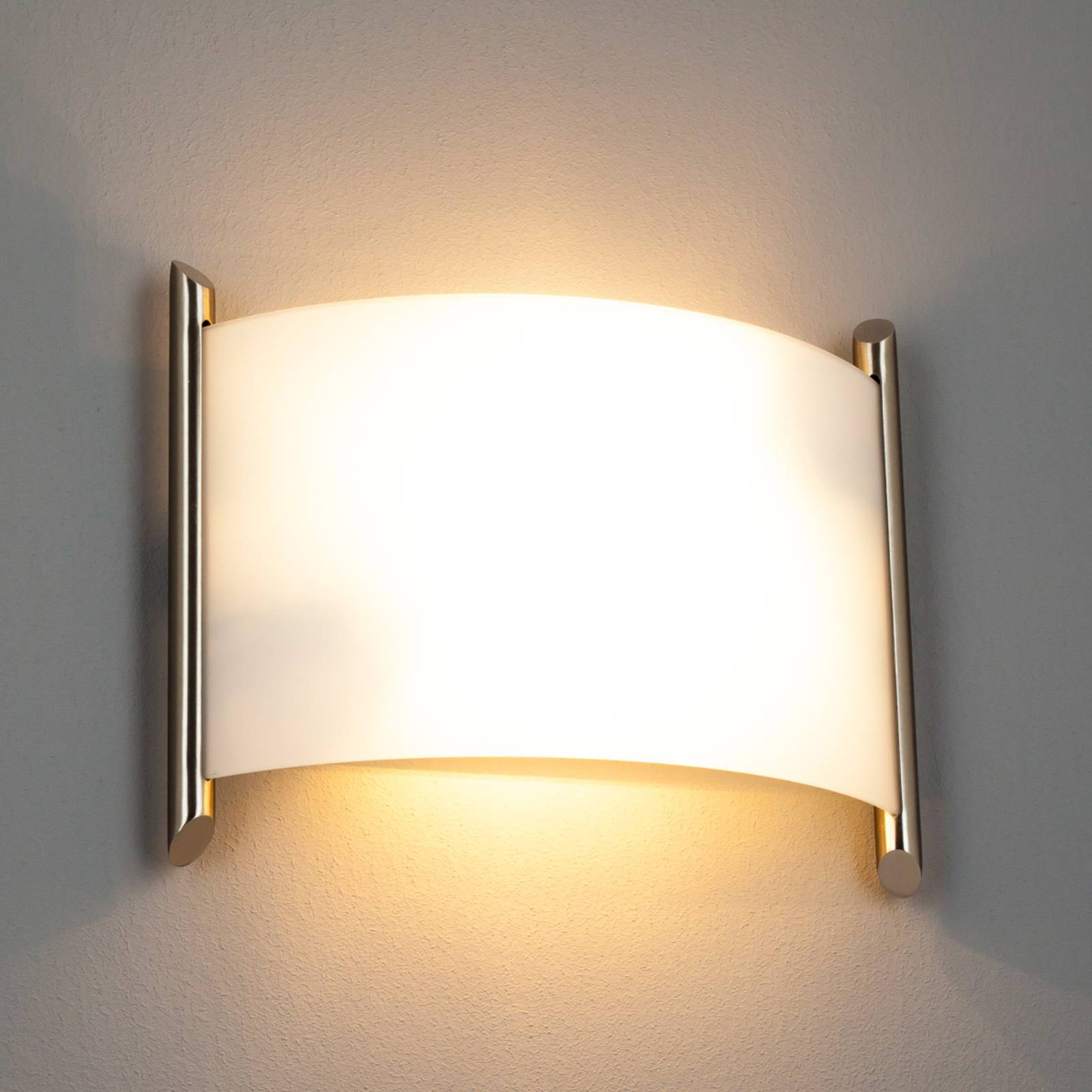 Lindby Wandleuchte Filippa, 31 cm, nickel, Glas, E27 Lindby Wandleuchte Filippa, 31 cm, nickel, Glas, E27 von LINDBY