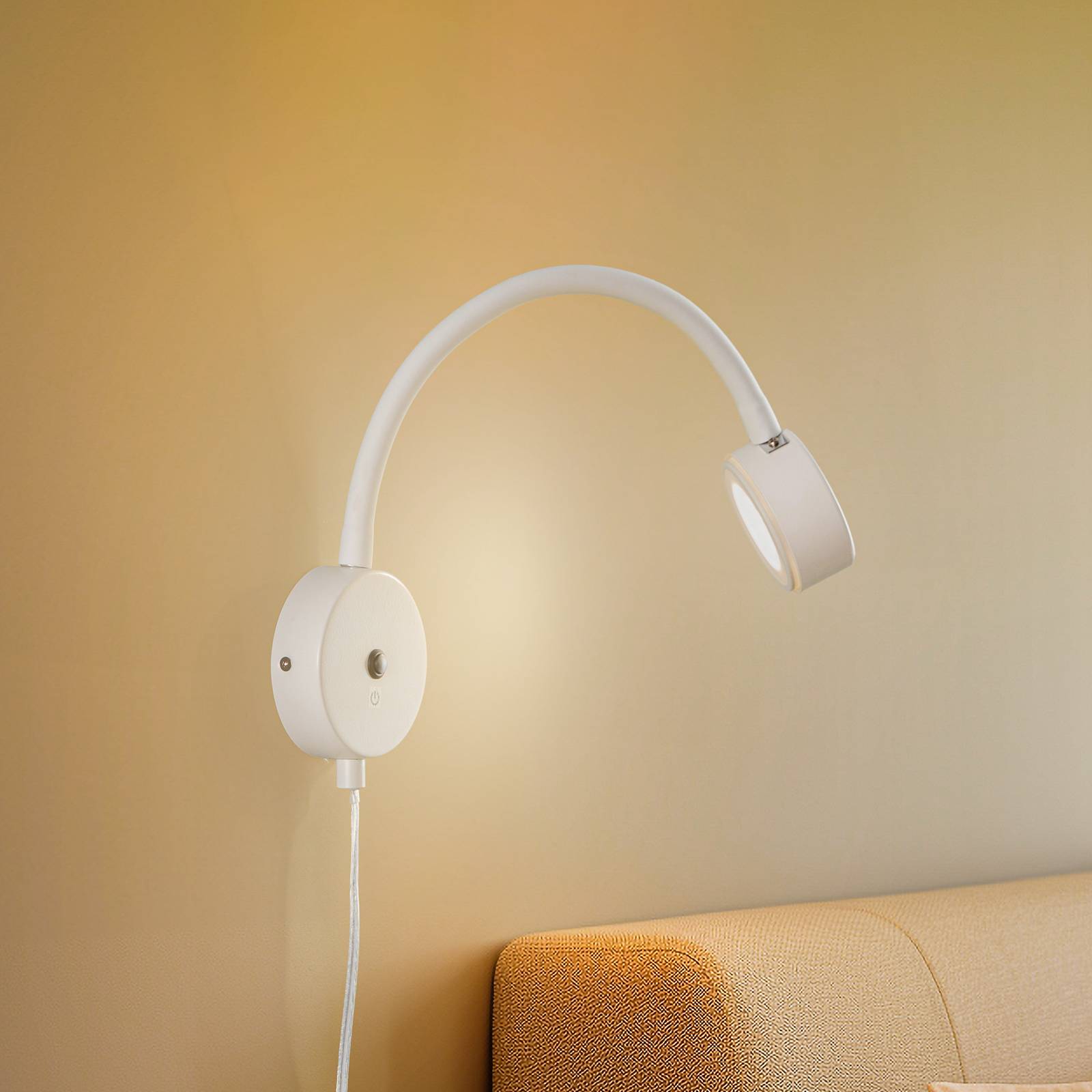 Lindby Wandleuchte Jyla, weiß, 2.700 K, GX53, Flexarm Lindby Wandleuchte Jyla, weiß, 2.700 K, GX53, Flexarm von LINDBY
