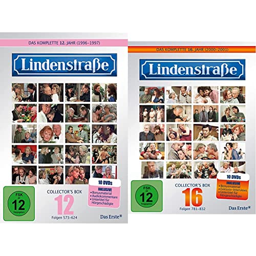 Lindenstraße - Das komplette 12. Jahr (Collector's Box, 10 DVDs) & Lindenstraße - Das komplette 16. Jahr (Collector's Box, 10 DVDs) von LINDENSTRAßE
