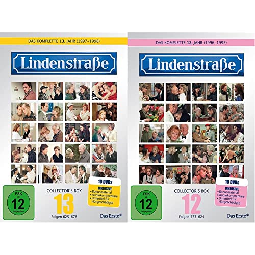 Lindenstraße - Das komplette 13. Jahr (Collector's Box, 10 DVDs) & - Das komplette 12. Jahr (Collector's Box, 10 DVDs) von LINDENSTRAßE