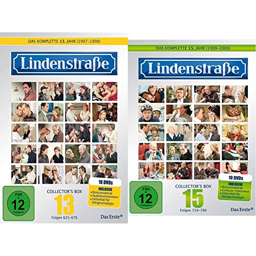 Lindenstraße - Das komplette 13. Jahr (Collector's Box, 10 DVDs) & - Das komplette 15. Jahr (Collector's Box, 10 DVDs) von LINDENSTRAßE