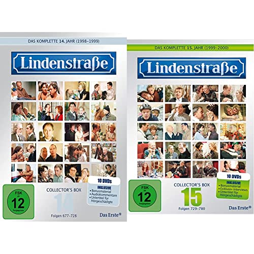 Lindenstraße - Das komplette 14. Jahr (Collector's Box, 10 DVDs) & - Das komplette 15. Jahr (Collector's Box, 10 DVDs) von LINDENSTRAßE