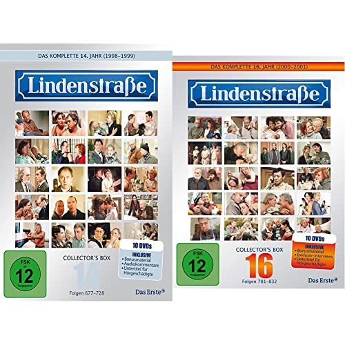 Lindenstraße - Das komplette 14. Jahr (Collector's Box, 10 DVDs) & - Das komplette 16. Jahr (Collector's Box, 10 DVDs) von LINDENSTRAßE