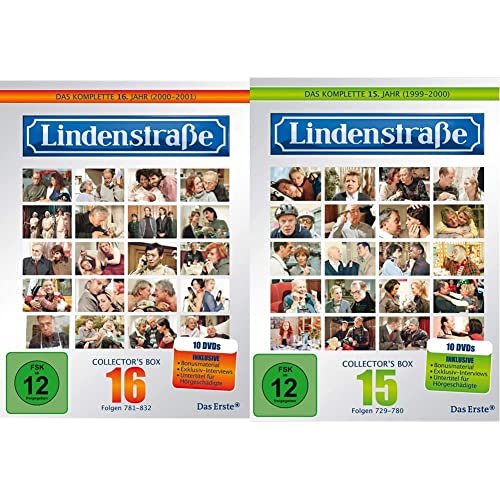 Lindenstraße - Das komplette 16. Jahr (Collector's Box, 10 DVDs) & - Das komplette 15. Jahr (Collector's Box, 10 DVDs) von LINDENSTRAßE