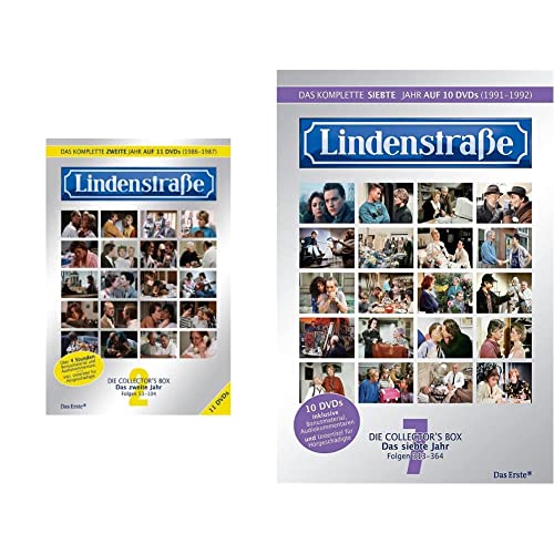 Lindenstraße - Das komplette 2. Jahr (Collector's Box, 11 DVDs) & - Das komplette 7. Jahr (Collector's Box, 10 DVDs) von LINDENSTRAßE