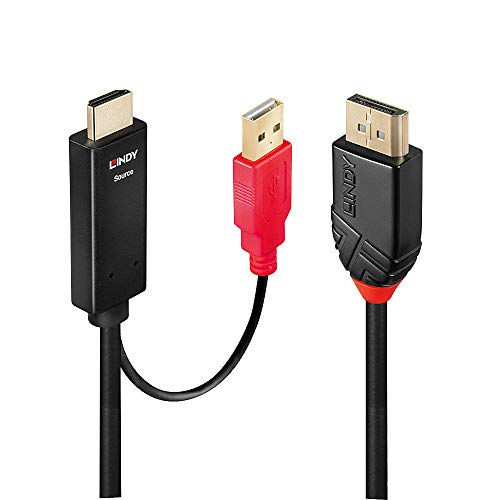 LINDY 2m HDMI an DisplayPort Adapterkabel LINDY 2m HDMI an DisplayPort Adapterkabel von LINDY