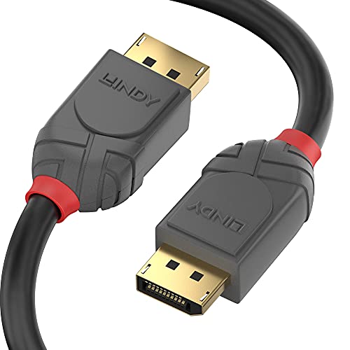 INDY 36483 3m DisplayPort 1.4 Kabel, Anthra Line von LINDY
