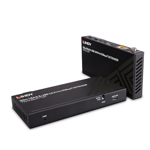 LINDY 150m Cat.6 HDBaseT KVM Extender, HDMI 4K60, USB 2.0 & IR LINDY 150m Cat.6 HDBaseT KVM Extender, HDMI 4K60, USB 2.0 & IR von LINDY