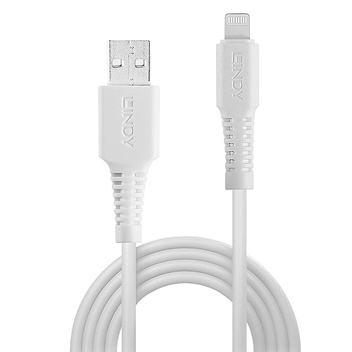 LINDY 31325 0.5m USB Typ A an Lightning Kabel, weiß von LINDY