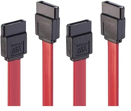 LINDY 33324 Internes SATA III Kabel, 0,5m, schwarz/rot (Packung mit 2) von LINDY