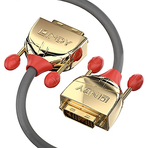 LINDY 36203 3m DVI-D Dual Link Kabel, Gold Line von LINDY