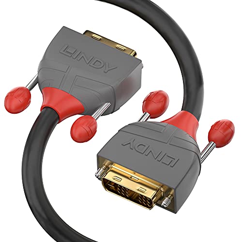LINDY 36222 2m DVI-D Dual Link Kabel, anthra Line Grau von LINDY