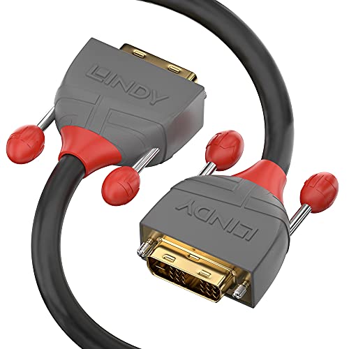 LINDY 36226 10m DVI-D Dual Link Kabel, Anthra Line, grau von LINDY