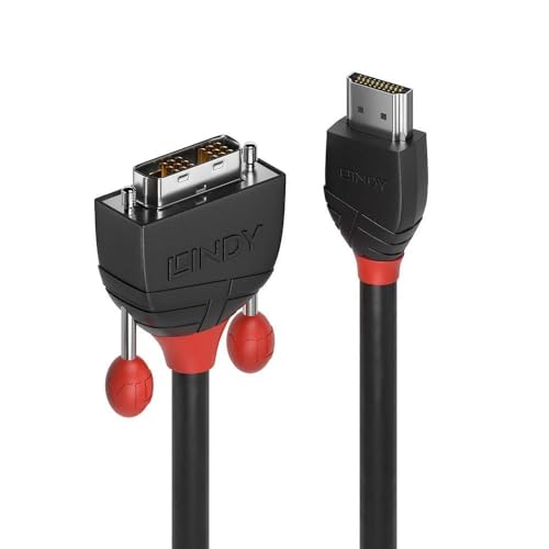 LINDY 36271 1m HDMI an DVI Kabel, Black Line LINDY 36271 1m HDMI an DVI Kabel, Black Line von LINDY