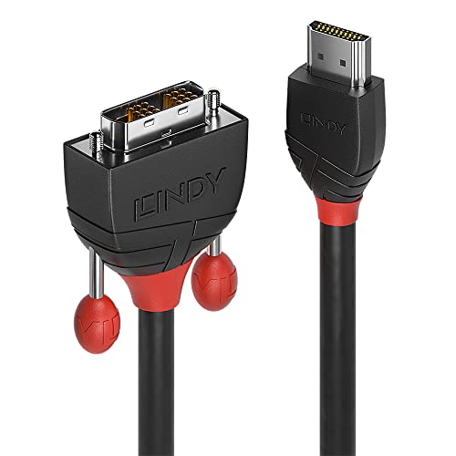 LINDY 36274 5m HDMI an DVI Kabel, Black Line LINDY 36274 5m HDMI an DVI Kabel, Black Line von LINDY