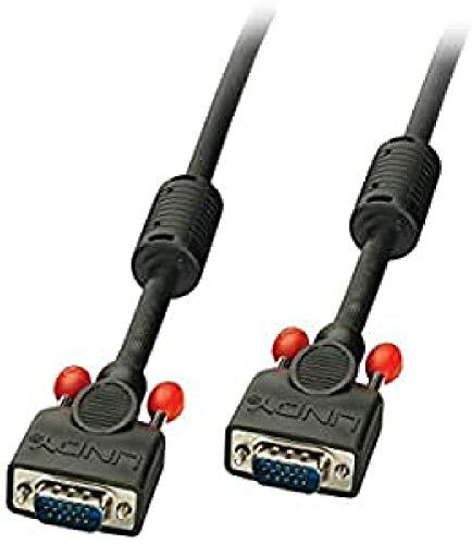 LINDY 36378 - VGA Monitorkabel DDC 15 polig HD Stecker/Stecker schwarz - 15m von LINDY