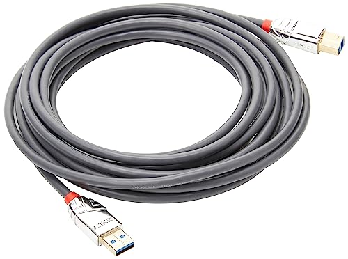 LINDY 36664 5m USB 3.2 Typ A an B Kabel, Cromo Line von LINDY