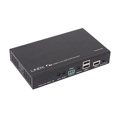 LINDY 38209 Extender C6 HDMI/DVI/Displayport 4K USB 2 HDBaseT 2 100m , von LINDY