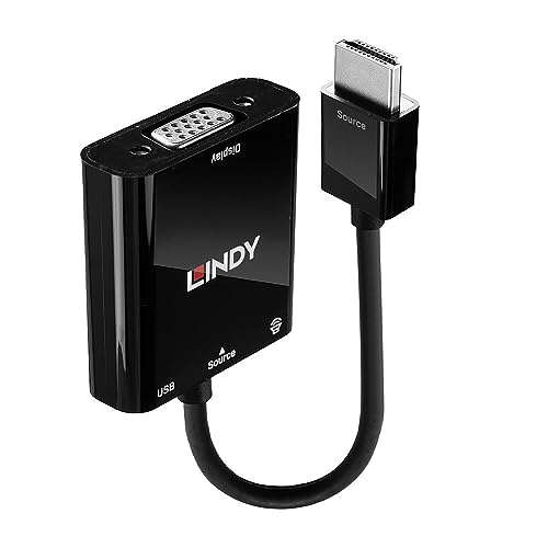 LINDY 38285 HDMI auf VGA und Audio Konverter schwarz 0.1 m LINDY 38285 HDMI auf VGA und Audio Konverter schwarz 0.1 m von LINDY