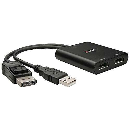 LINDY 38427 Mini-DisplayPort/USB/DisplayPort Konverter [2x Mini-DisplayPort Stecker, USB-A - 2x von LINDY