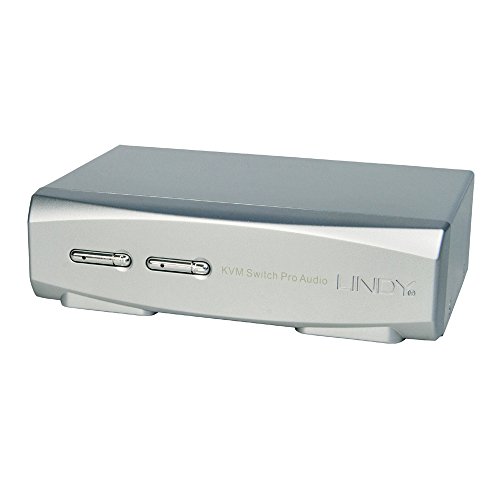 LINDY 39304 2 Port DisplayPort 1.2, USB 2.0 & Audio KVM Switch Pro von LINDY