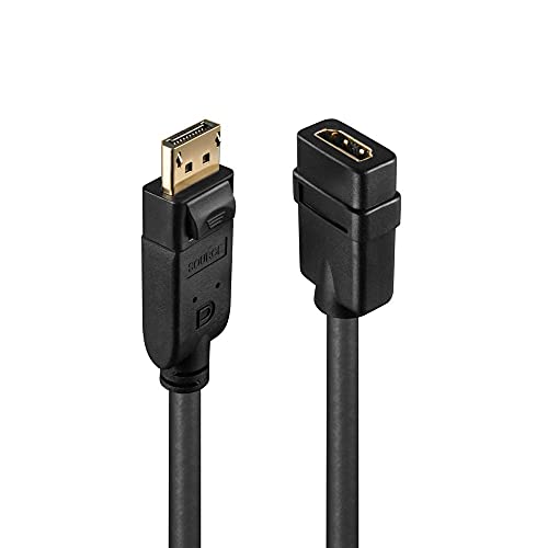 LINDY 41005 Adapterkabel [1x DisplayPort Stecker - 1x HDMI-Buchse] Schwarz 15.00cm von LINDY