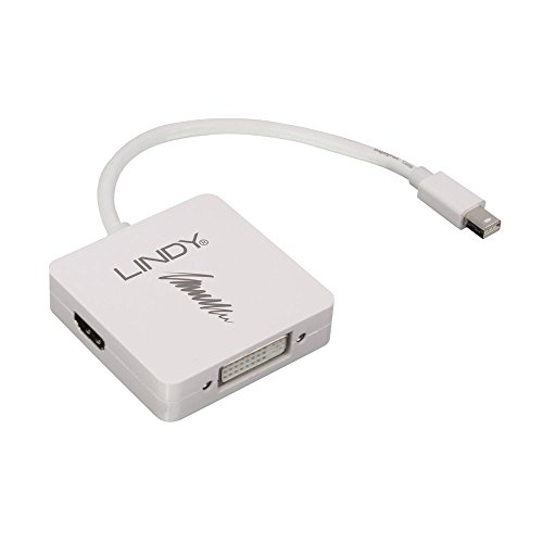 LINDY 41039 Mini DisplayPort 1.2 auf DisplayPort 1.2, HDMI & DVI Konverter von LINDY