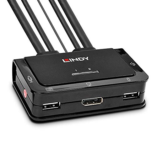 LINDY 42346 2 Port DisplayPort 1.2, USB Typ C, USB 2.0 & Audio Cable KVM Switch LINDY 42346 2 Port DisplayPort 1.2, USB Typ C, USB 2.0 & Audio Cable KVM Switch von LINDY