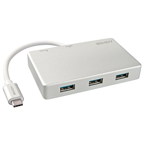 LINDY 43092 3 Port USB 3.1 Typ C Hub mit Power Delivery von LINDY