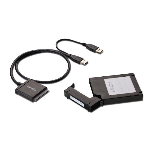 LINDY 43110 - USB 3.0 SATA Adapter mit 2,5" Festplattenbox von LINDY