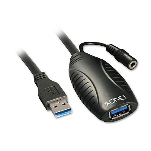 LINDY 43156 10m USB 3.0 Aktivverlängerung, Schwarz von LINDY