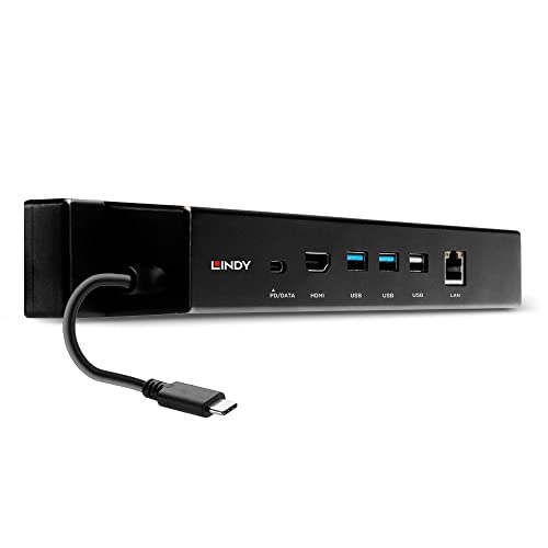 LINDY 43319 USB 3.2 Gen 2 Typ C Mini Docking Station - HDMI, PD 3.0 100W, USB 3.2 Gen 2, Gigabit von LINDY