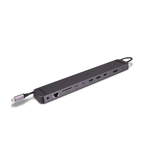 LINDY 43392 DST-Mini XT 810, USB C Laptop Mini Dockingstation mit 8K-Unterstützung bei einem Display und 4K60 bei 2 Displays & 100W LINDY 43392 DST-Mini XT 810, USB C Laptop Mini Dockingstation mit 8K-Unterstützung bei einem Display und 4K60 bei 2 Displays & 100W von LINDY