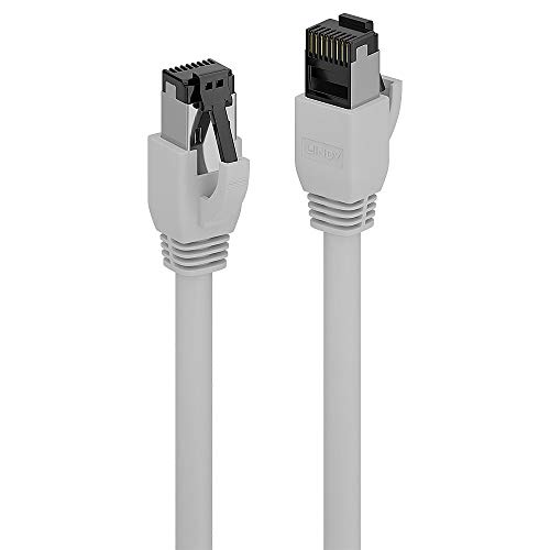 LINDY 47440 Netzwerkkabel Cat.8.1 S/FTP LSZH, grau, 0,3m von LINDY