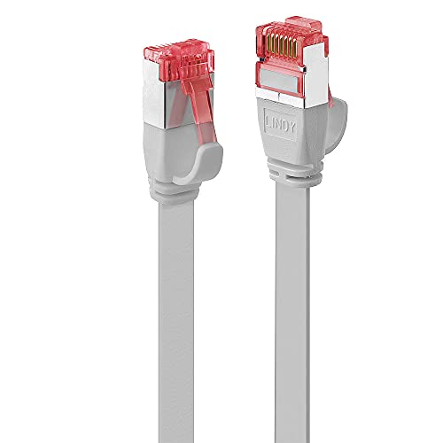 LINDY 47550 0.3m Cat.6 U/FTP Flachband-Netzwerkkabel, grau von LINDY